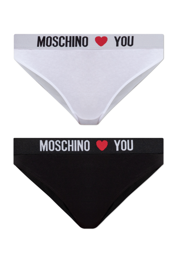 2-pack of cotton briefs od Moschino