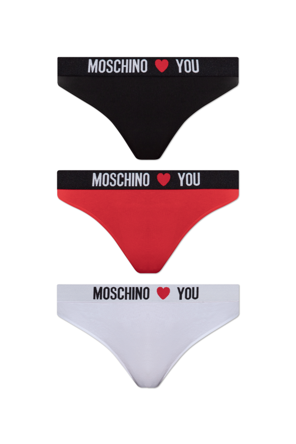 Three-pack of thongs od Moschino