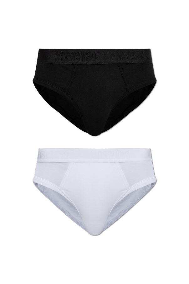 Logo briefs twin pack od Moschino