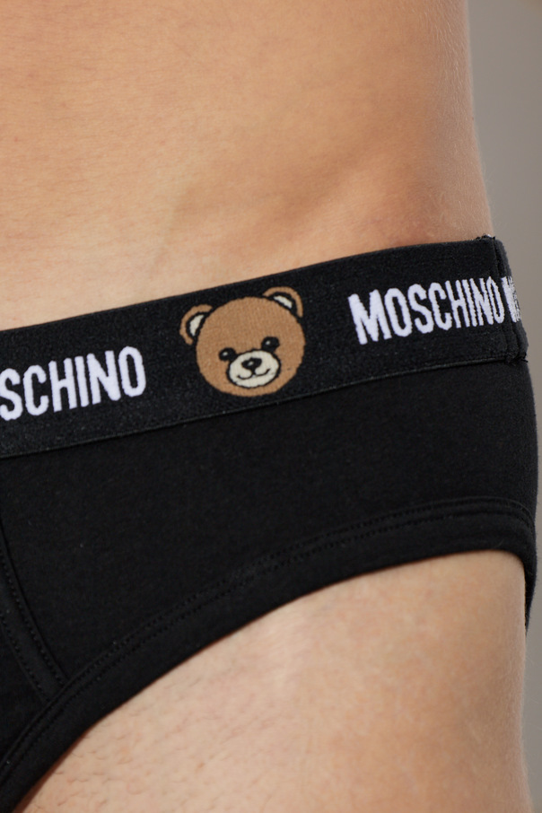 Moschino 2er-Pack Baumwoll-Slips mit Logo