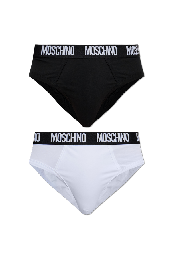 Two-pack briefs with logo od Moschino