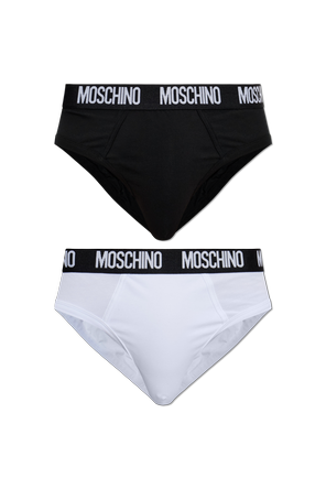 Two-pack briefs with logo