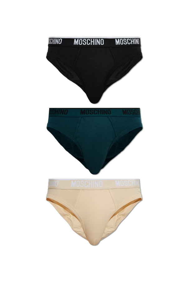 Three-pack of briefs with logo od Moschino