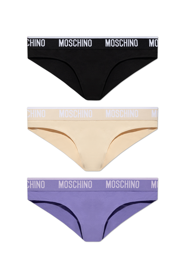 Three-pack briefs with logo od Moschino