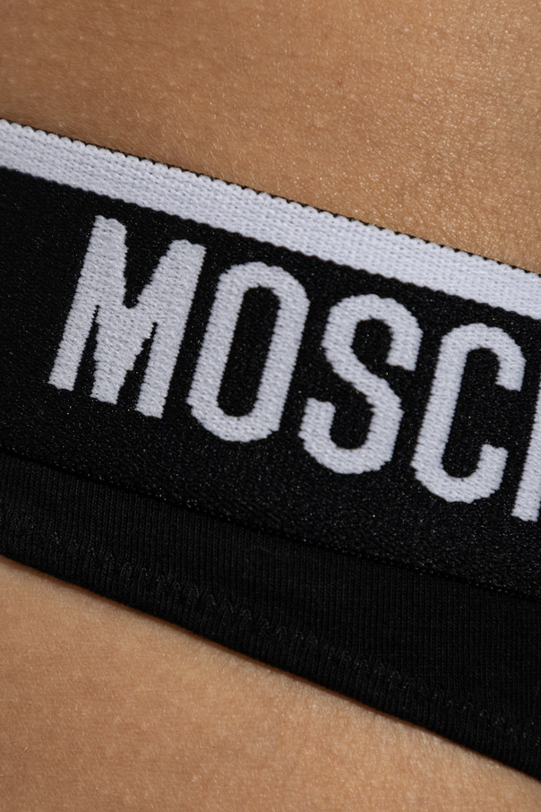 Moschino Three-pack of logo thongs