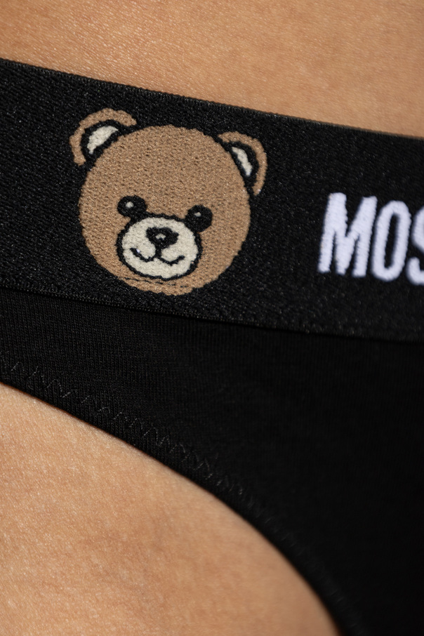 Moschino Two-pack of thongs with logo