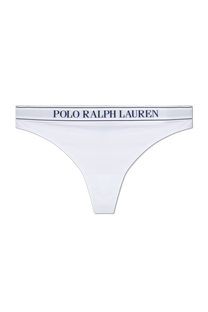 String-Tanga aus Baumwolle mit Logo
