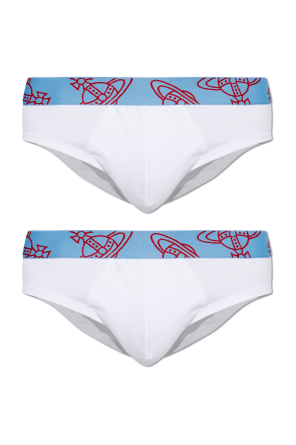 Two-pack of briefs with logo