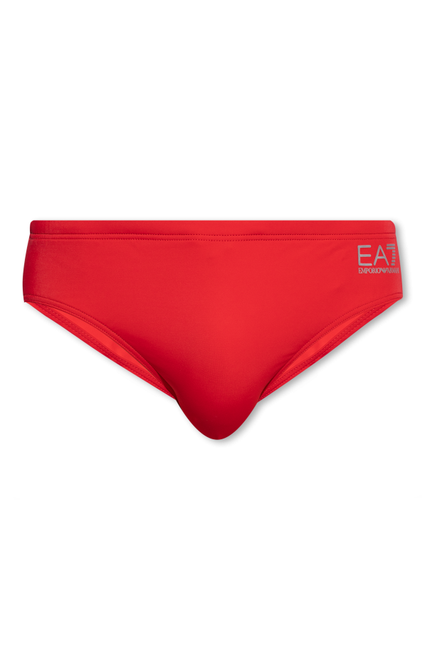 EA7 Emporio Armani Slipy kąpielowe z logo