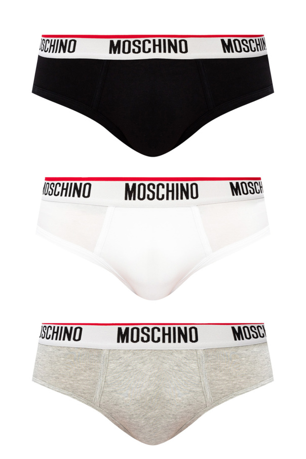 Moschino MOSCHINO LOGO BRIEFS 3-PACK