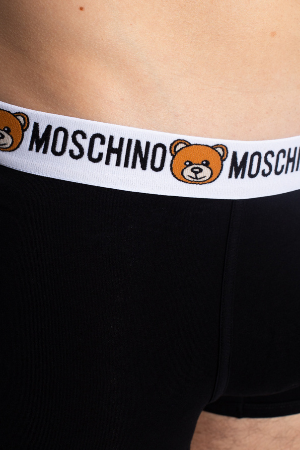 Moschino Men's Bear Logo Boxer Briefs