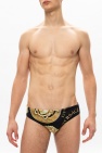 Versace BLACK Swimming briefs with logo