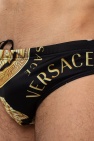Versace BLACK Swimming briefs with logo
