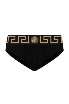 Cotton briefs with logo