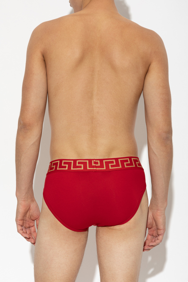 Versace Bavlnené slipy s logom