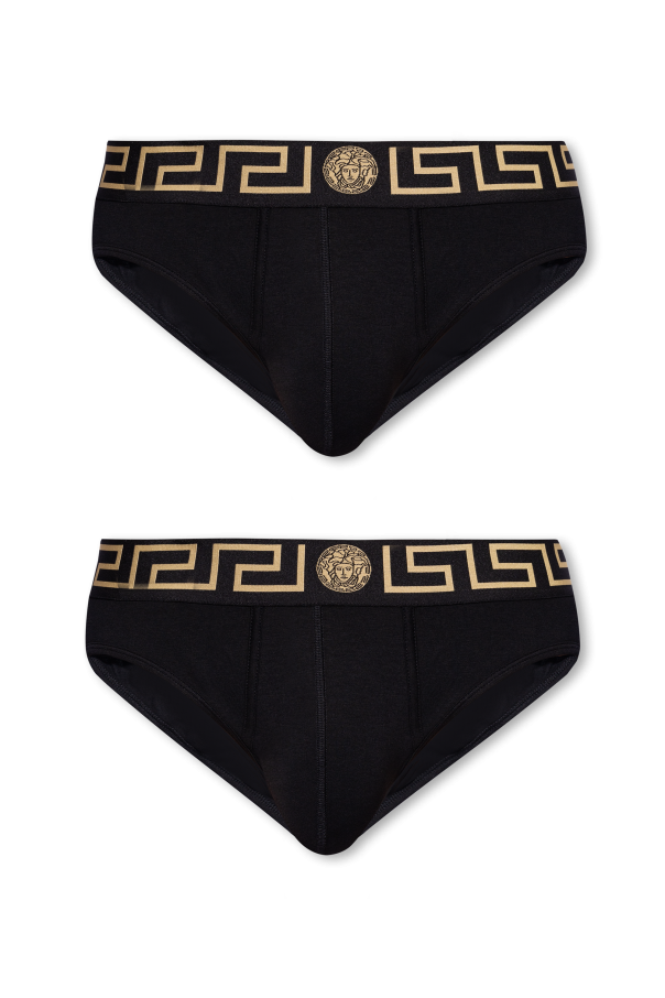 Versace Slipy w dwupaku z logo