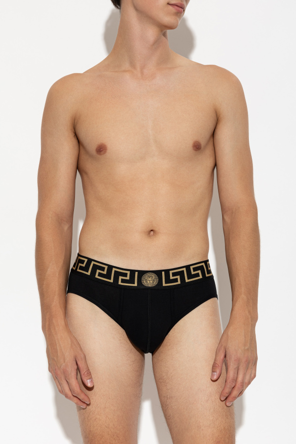 Versace Pack de tres slips de algodón
