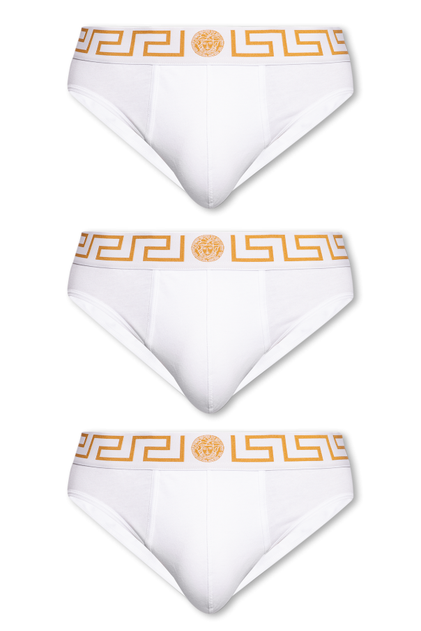 Versace Trójpak slipów z logo