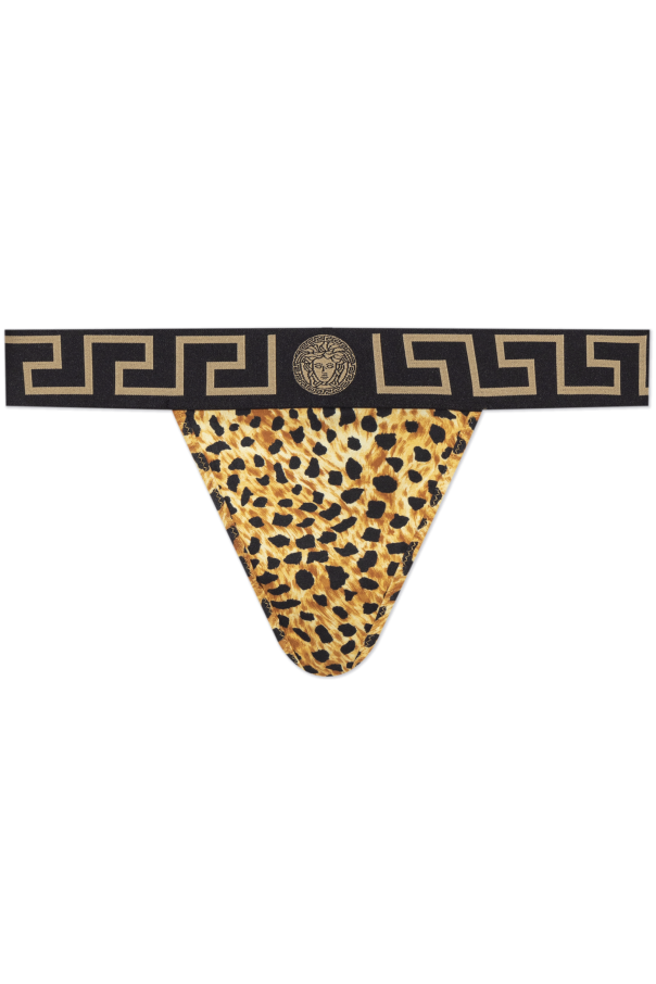 Animal print strings od Versace