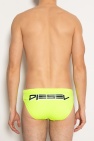 Diesel neon Swim shorts with logo
