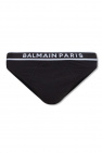 Balmain multiple-pocket toggle-fastening track pants