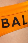 Balmain ORANGE Logo swim briefs