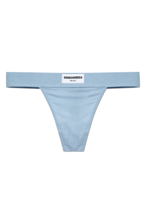 Strings with a logo patch