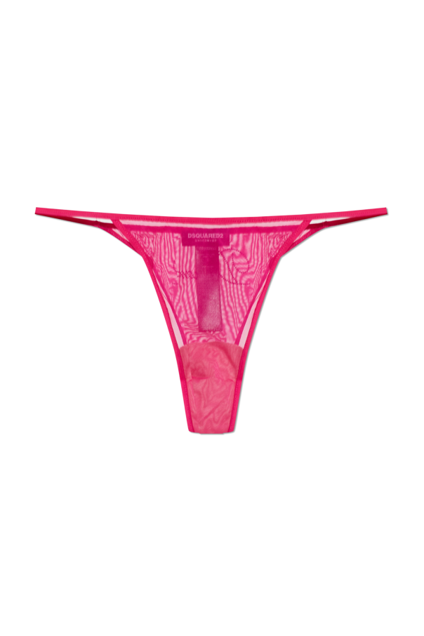 Leggings with a sequin logo od Dsquared2