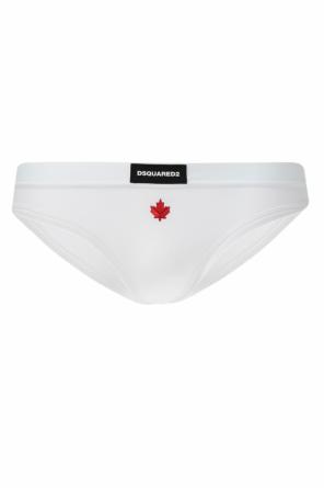 Logo-embroidered briefs