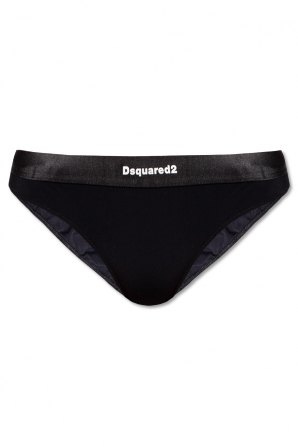 Dsquared2 BLACK Briefs with logo