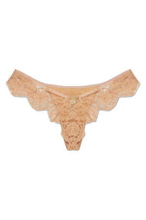 Stringi z koronkowymi wstawkami