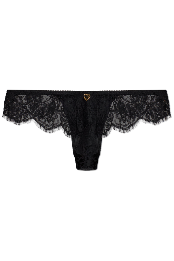 Dsquared2 Jedwabne figi z koronką