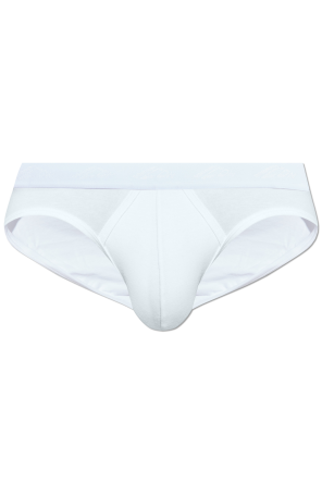 Cotton briefs with logo
