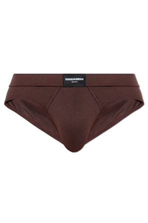 Briefs with logo patch