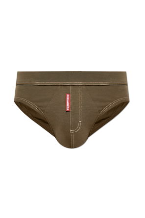 Cotton briefs with logo