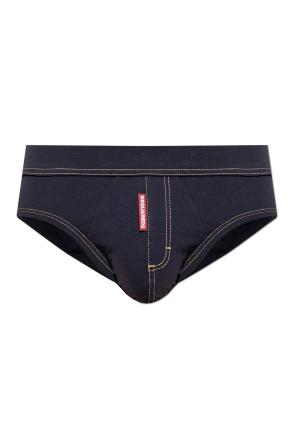 Cotton briefs with logo