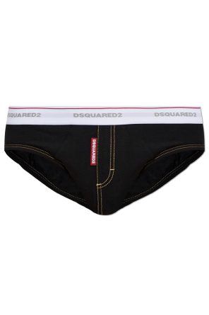 Cotton briefs with logo