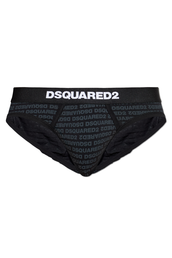 Cotton briefs with monogram od Dsquared2