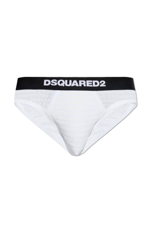 Cotton briefs with monogram