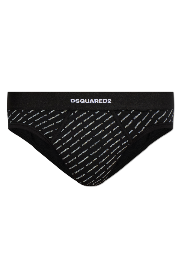 Cotton briefs with monogram od Dsquared2