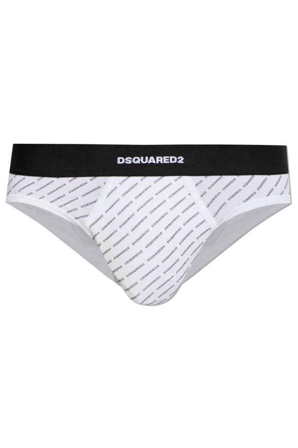 Cotton briefs with monogram od Dsquared2
