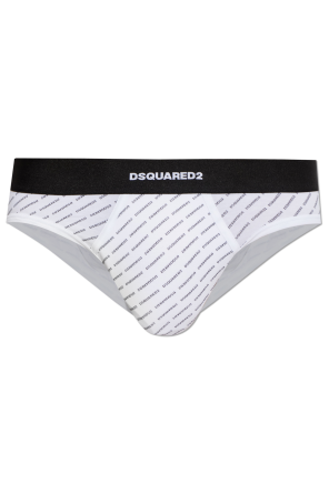 Cotton briefs with monogram