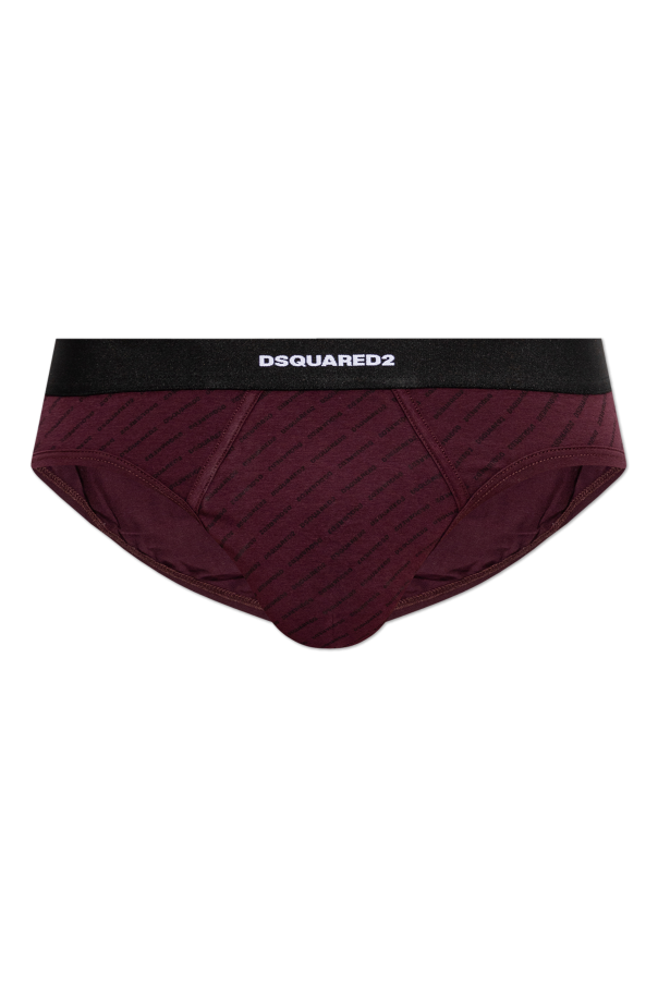 Cotton briefs with monogram od Dsquared2