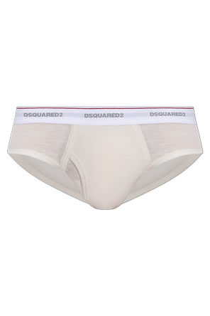 Wool briefs with logo