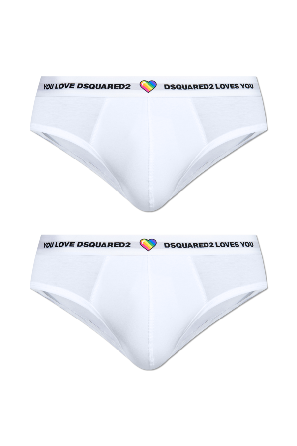 Dsquared2 Two-pack briefs with logo