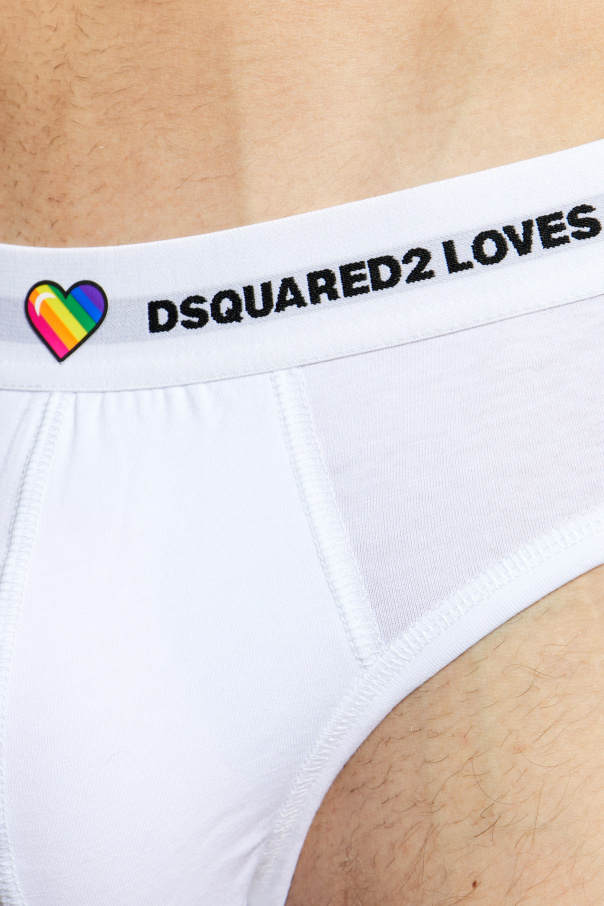 Dsquared2 Two-pack briefs with logo