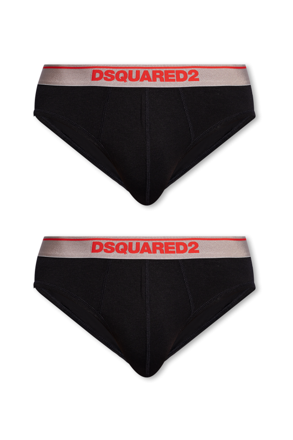 Dsquared2 Dwupak slipów z logo