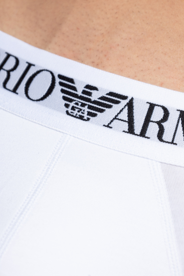Emporio Armani Slips de algodón con logo