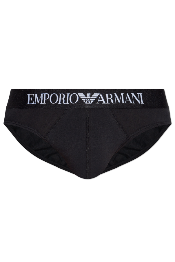 Cotton briefs with logo, zdjęcie 1 Cotton briefs with logo od Emporio Armani