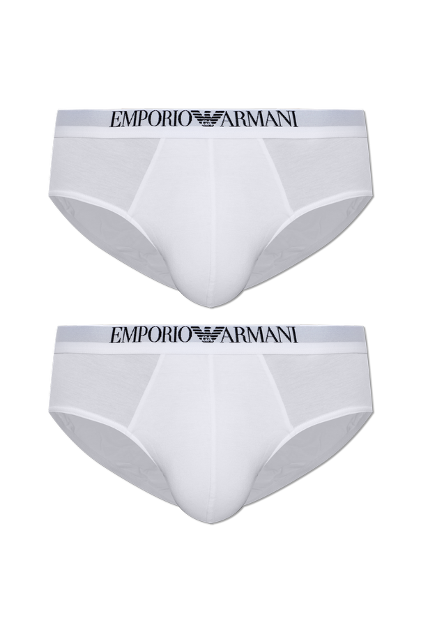 Two-Pack Logo Briefs od Emporio Armani